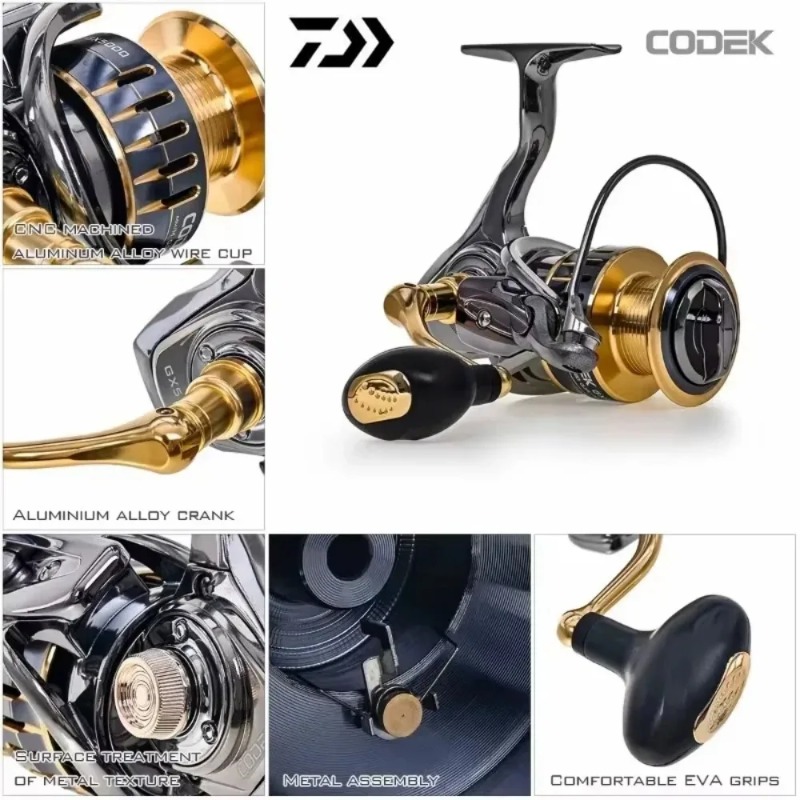 Daiwa CODEK Spinning Reel Bait - đánh giá và giá Daiwa Reel Bg
